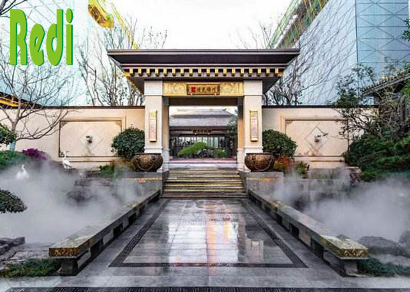 人造雾|假山人造雾设备|园林人造雾系统电耗水耗如何?